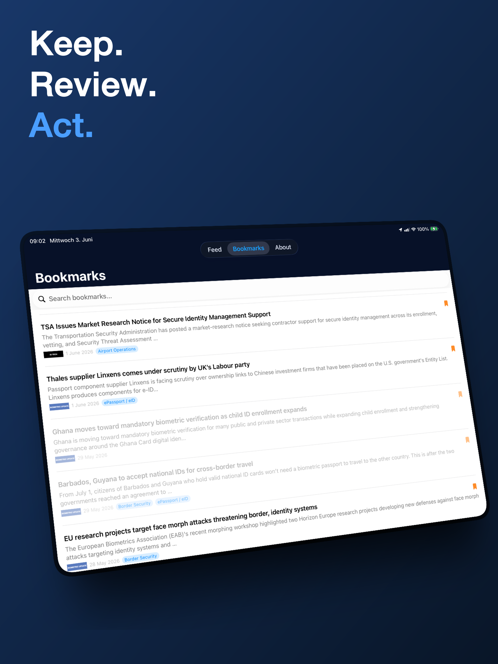 ID Intelligence — Bookmarks